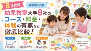 幼児教室大手8社のコース・料金・体験の有無など徹底比較!